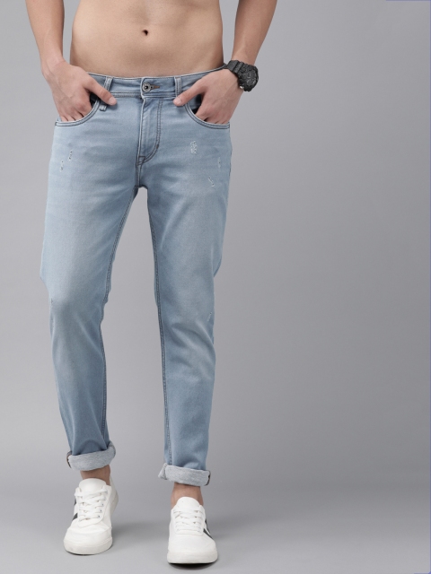 

Roadster Men Blue Skinny Fit Mid-Rise Mildly Distressed Stretchable Jeans