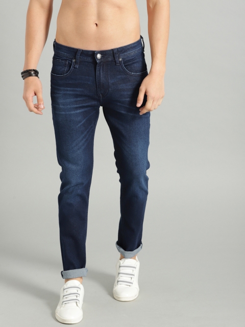 

Roadster Men Navy Blue Skinny Fit Mid-Rise Clean Look Stretchable Jeans