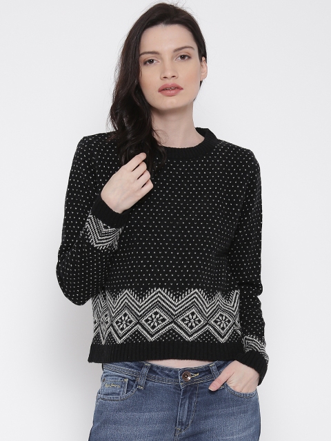 

Pepe Jeans Black & Off-White Woollen Sweater