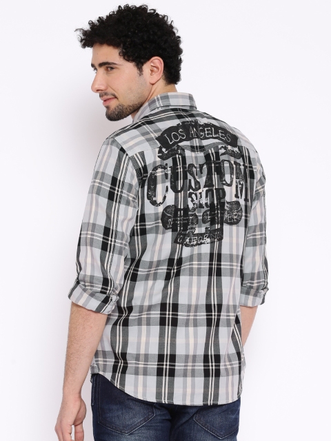 

Ed Hardy Black & Grey Checked Casual Shirt