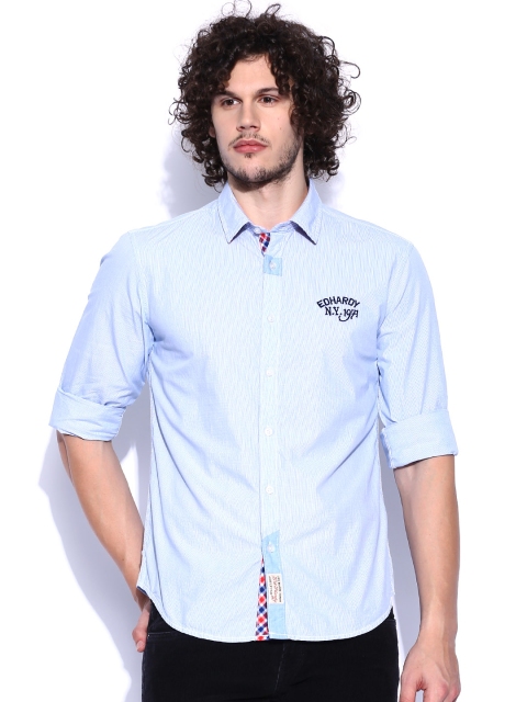 

Ed Hardy Blue Checked Casual Shirt