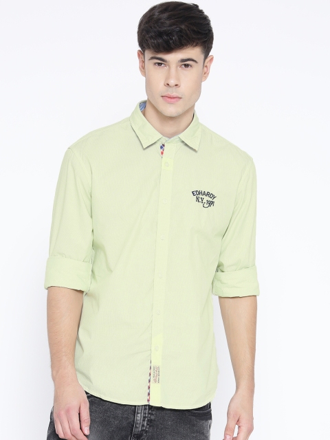 

Ed Hardy Green Checked Casual Shirt