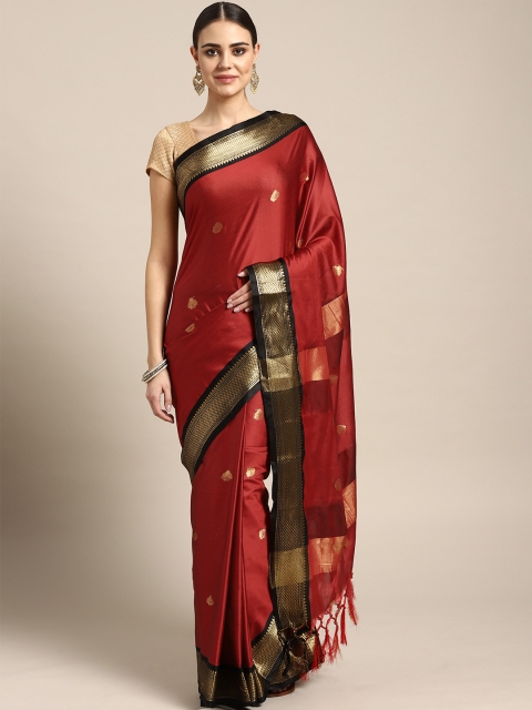 

Rajesh Silk Mills Red Woven Design Saree