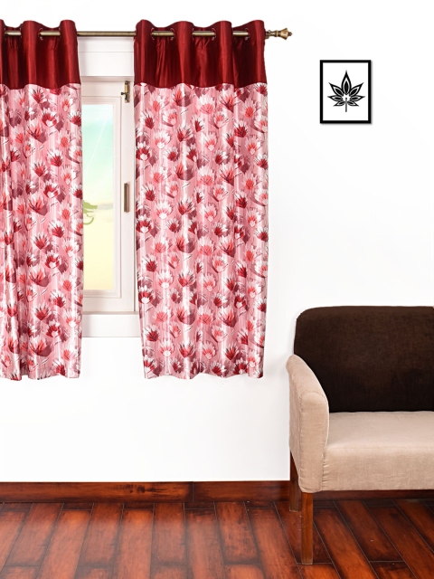 

Ariana Maroon Single Room Darkening Window Curtain