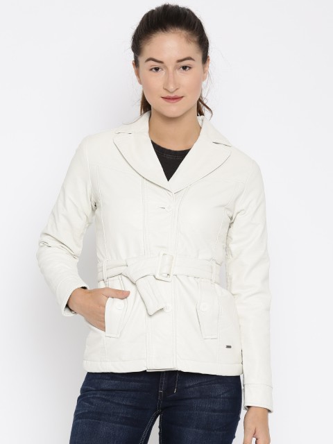 

Numero Uno Off-White Jacket with Belt