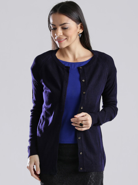 

W Navy Cardigan, Navy blue