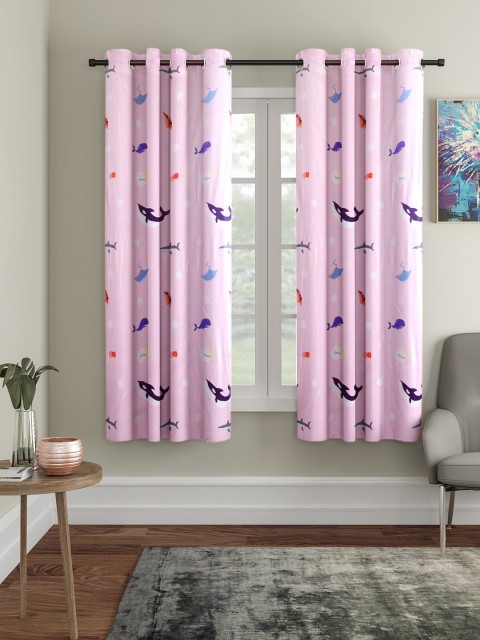 

Cortina Pink Set of 2 Window Curtains