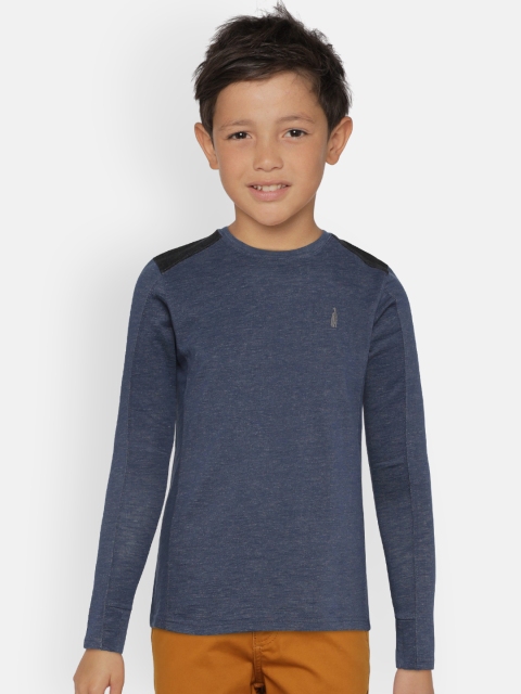 

Zalza Boys Blue Round Neck T-shirt