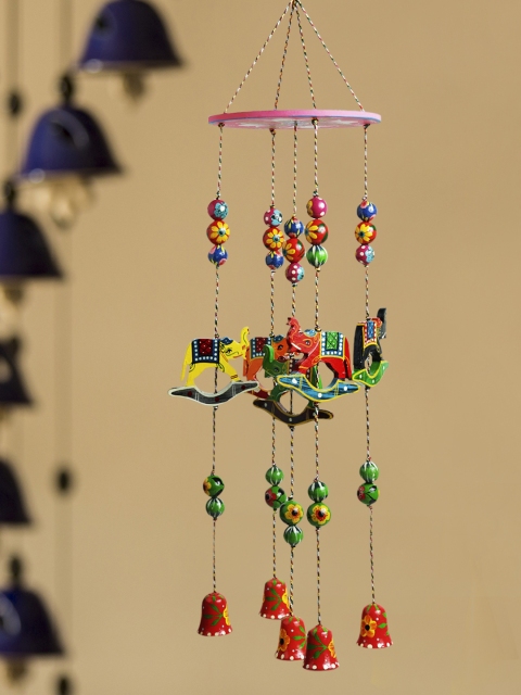 

ExclusiveLane Unisex Multi Coloured Handpainted Windchimes