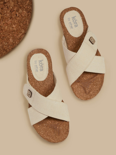

Kora Collection Off-white Unbleached Sustainable Flats