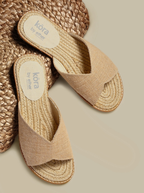 

Kora Collection Jute Sustainable Flats, Beige