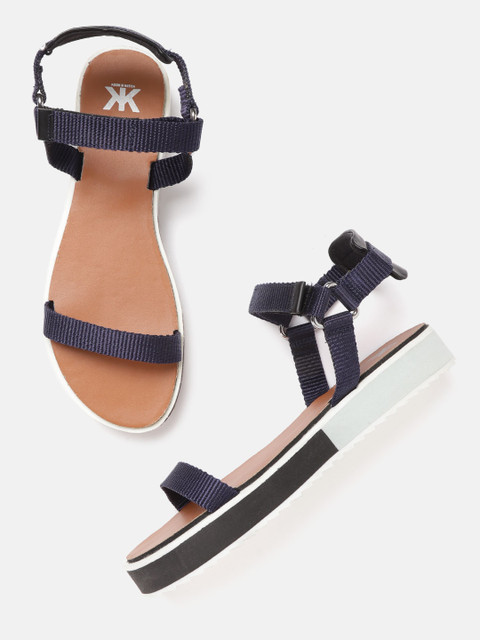 

Kook N Keech Women Navy Blue Solid Open Toe Flats
