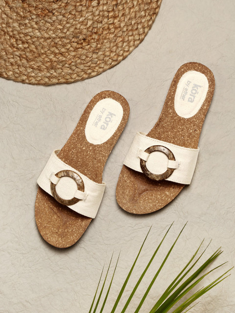 

Kora Collection Off-white Unbleached Sustainable Flats
