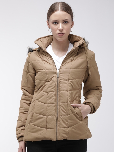 

Foreign Culture By Fort Collins Women Khaki Solid Padded Jacket