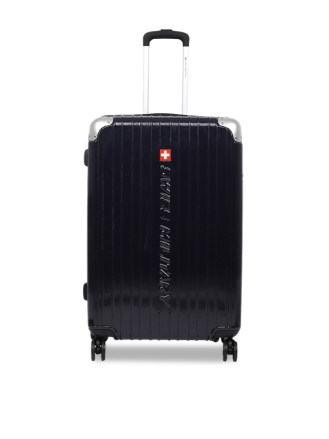 

SWISS MILITARY Unisex Navy Blue Textured Cabin Trolley Suitcase