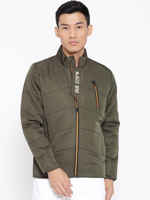 

SPYKAR Men Olive Green Solid Insulator Padded Jacket