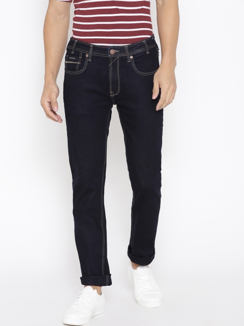 

Pepe Jeans Men Navy Blue Slim Fit Low-Rise Clean Look Stretchable Jeans