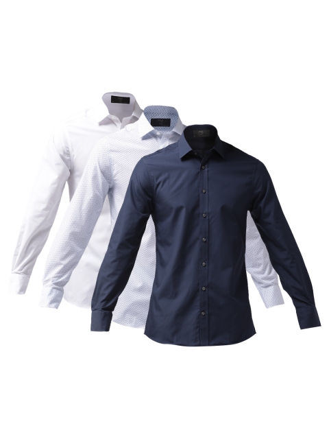 

Pack of 3 Marks & Spencer Men Slim Fit Smart Casual Shirts, White