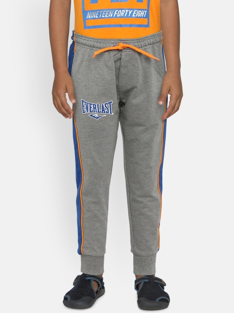

OVS Boys Grey & Blue Solid Regular Fit Joggers