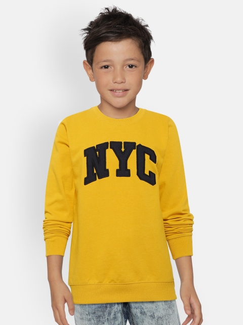 

OVS Boys Mustard Yellow Applique Detail Sweatshirt