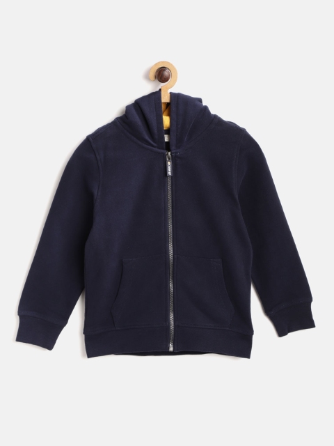 

OVS Boys Navy Blue Solid Hooded Sweatshirt