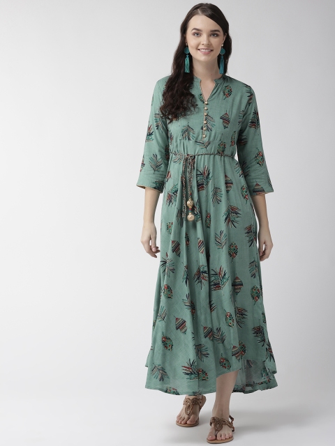 

RANGMAYEE Women Blue Printed Maxi Dress