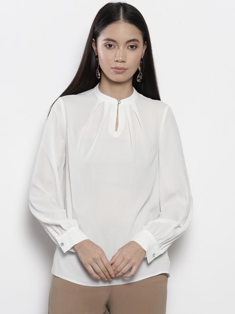 

DOROTHY PERKINS Women White Solid Top