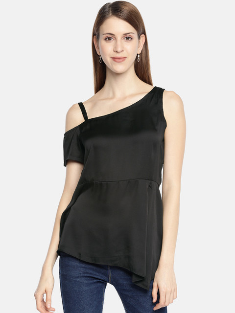 

AND Women Black Solid Top