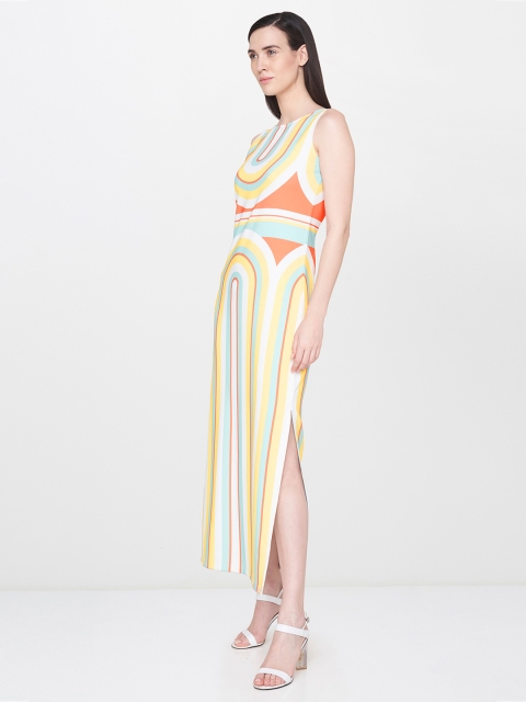 

AND Women Multicoloured Printed Maxi Dress, Multi