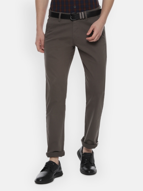 

Van Heusen Sport Men Grey Slim Fit Self Design Regular Trousers