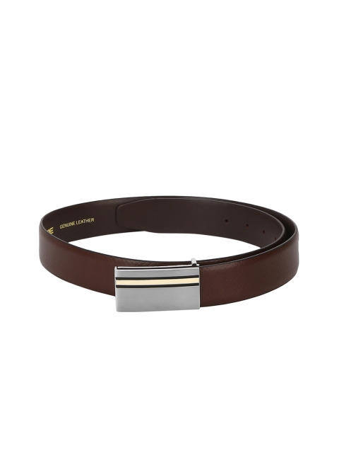

Red Tape Men Brown Textured Leather Belt