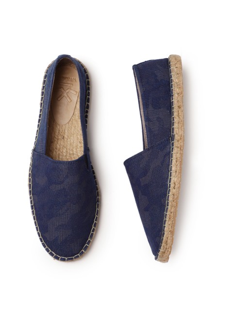 

WROGN Men Navy Blue Camouflage Printed Espadrilles