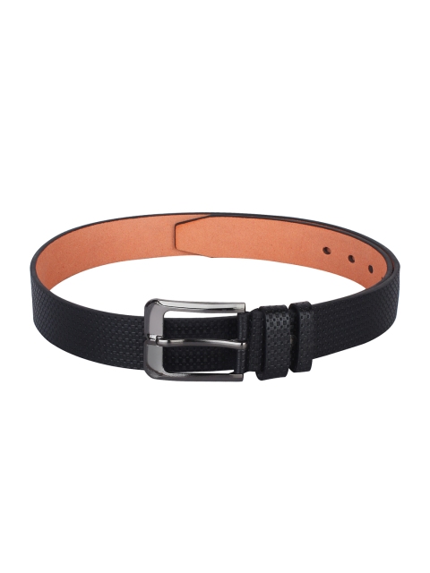 

Swiss Design Men Black Solid Belt