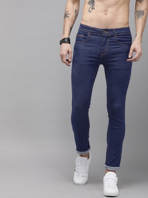 

The Roadster Lifestyle Co Men Blue Skinny Fit Mid-Rise Clean Look Stretchable Jeans