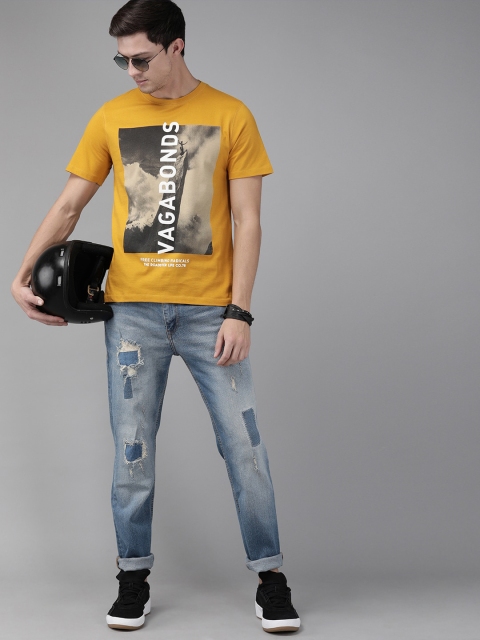 

Roadster Men Blue Slim Tapered Fit Mid-Rise Highly Distressed Stretchable Jeans