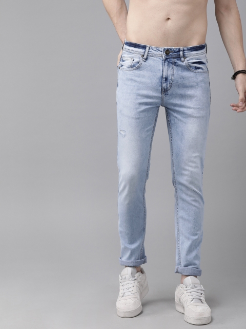 

Roadster Men Blue Skinny Fit Mid-Rise Mildly Distressed Stretchable Jeans