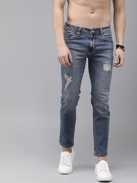 

Roadster Men Blue Slim Tapered Fit Mid-Rise Mildly Distressed Stretchable Jeans