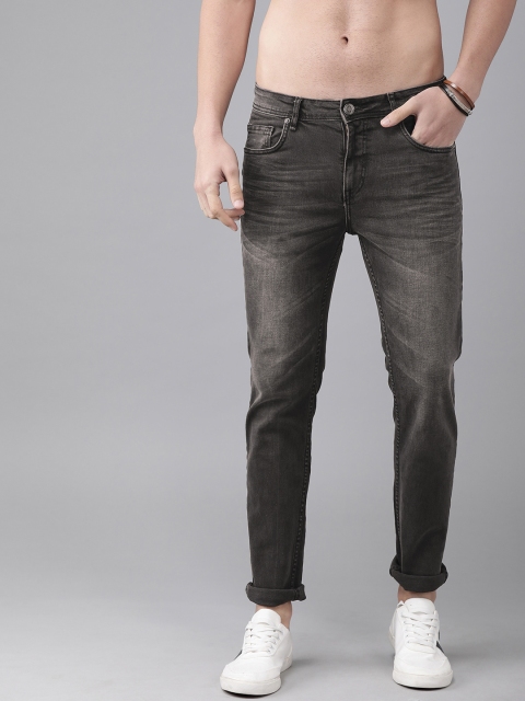 

The Roadster Lifestyle Co Men Black Slim Tapered Fit Low-Rise Clean Look Stretchable Jeans