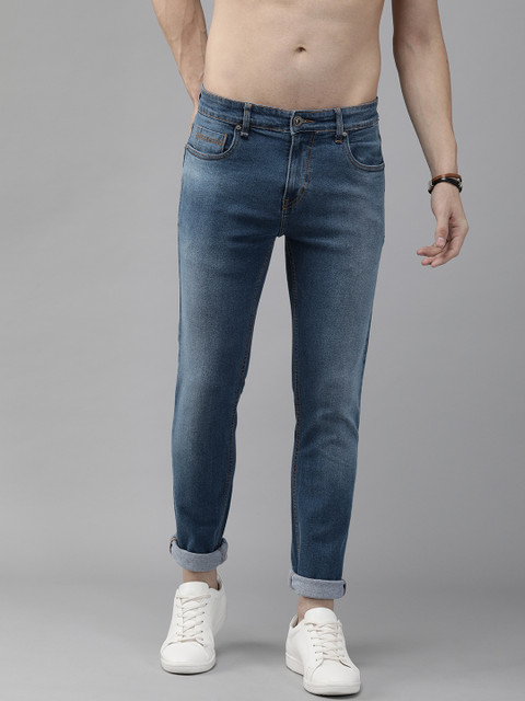 

Roadster Men Blue Skinny Fit Mid-Rise Clean Look Jeans