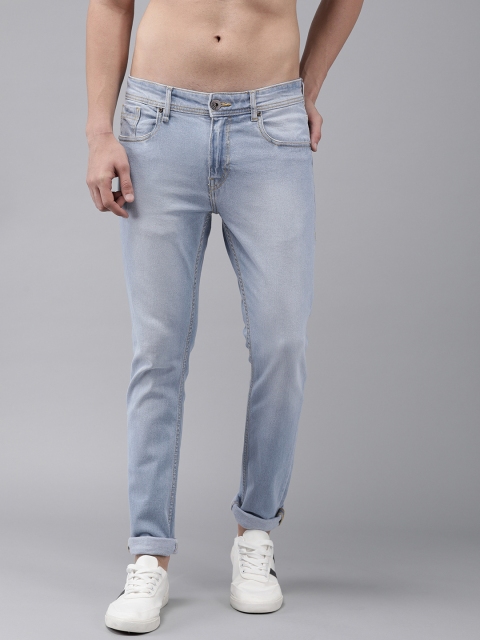 

The Roadster Lifestyle Co Men Blue Skinny Fit Mid-Rise Clean Look Stretchable Jeans