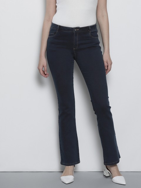 

DOROTHY PERKINS Women Navy Blue Bootcut Mid-Rise Clean Look Stretchable Jeans