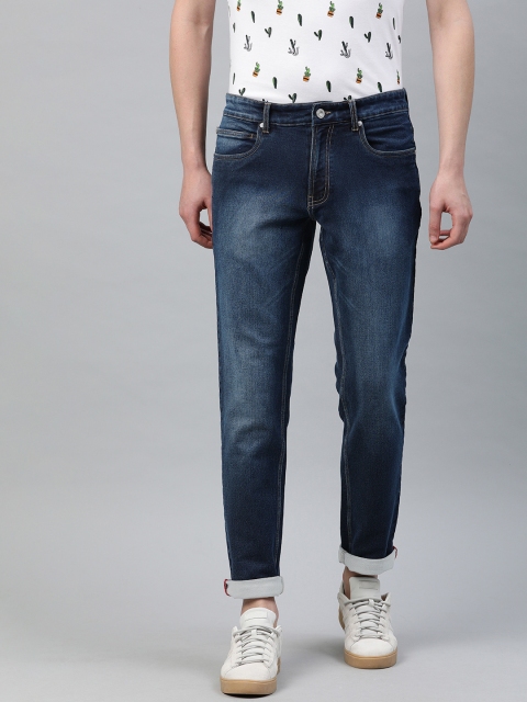 

French Connection Men Blue Slim Fit Mid-Rise Clean Look Stretchable Jeans
