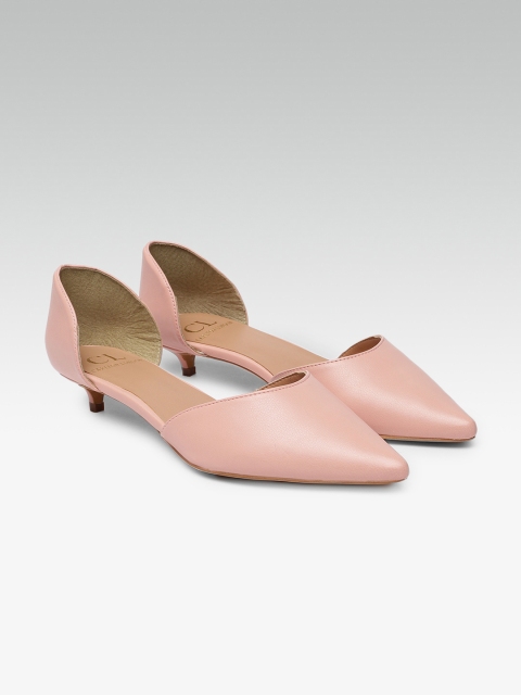 

Carlton London Women Pink Solid Pumps