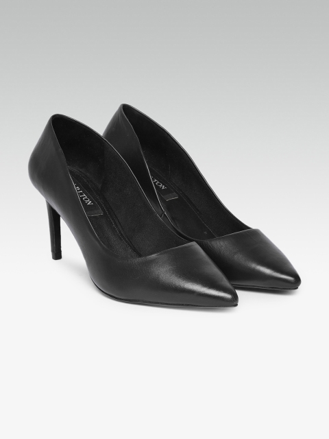 

Carlton London Women Black Solid Pumps