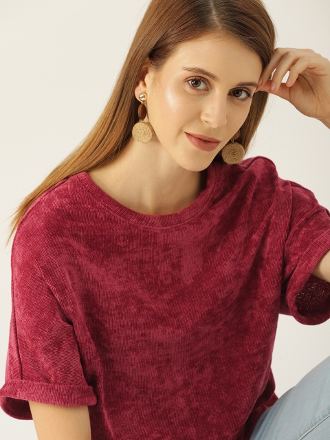 

NUSH Women Pink Solid Top