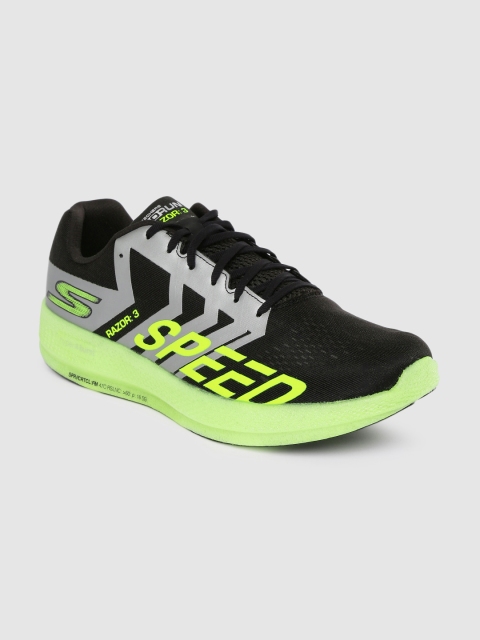 

Skechers Men Black GO RUN RAZOR 3 Running Shoes