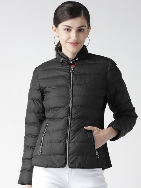 

Fort Collins Women Black Solid Padded Jacket