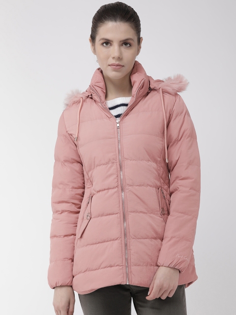

Fort Collins Women Pink Solid Lightweight Jacket