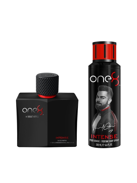 

One8 by Virat Kohli Men Intense Eau De Parfum and Deodorant Gift Set 300 ml, Black