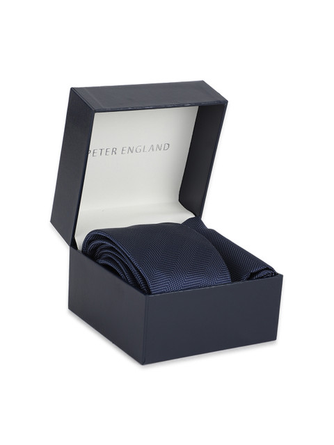 

Peter England Men Navy Blue Accessory Gift Set